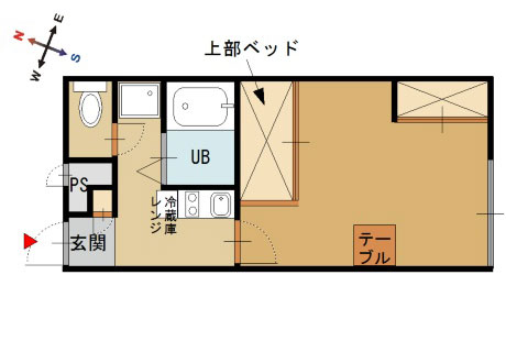 ピコ上安久　（家具・家電付き） 画像1