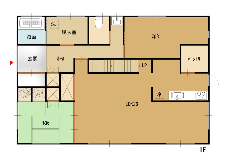 1F (間取)