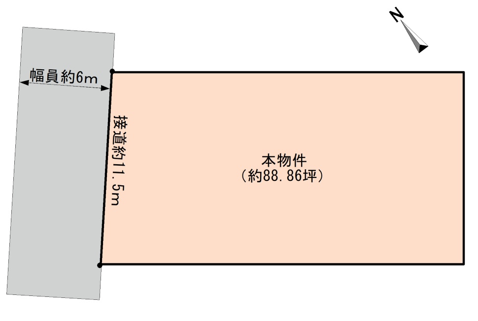 倉梯町売土地（解体後更地渡し） 画像1